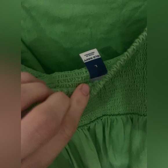 NWT • old navy • fit & flare tie strap mini dress • linen blend • large … - Picture 4 of 6